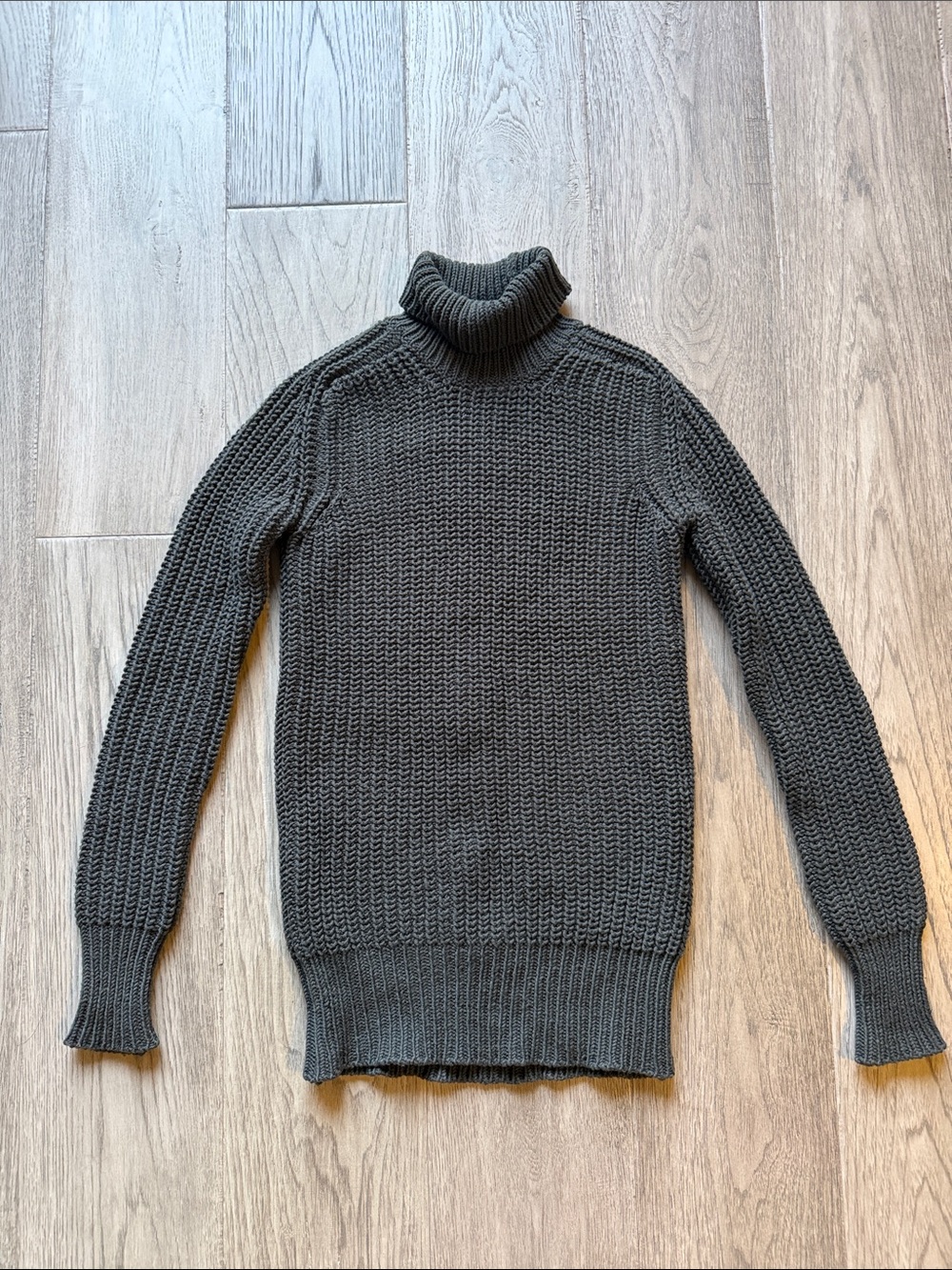 Rick Owens Turtleneck Knit Wool Sweater